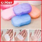 100-200PCS Portable Washing Slice Sheets Hand Bath Scented Foaming Paper Soap AU