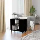 vidaXL Side Table Black 70x35x55 cm Engineered Wood 2BB