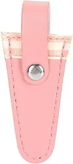 Fdit Protective PU Leather Sewing Scissors Cover Sheath, Premium Embroidery Scissors Cover for Needlework, Crafts with Leather Loop (Flesh Pink)