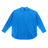 在飛比找樂天市場購物網優惠-NCAA 寬版長袖男襯衫 藍色 73251477 82 no