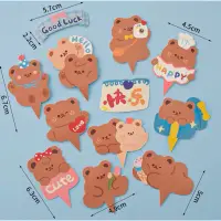 在飛比找蝦皮購物優惠-蛋糕 裝飾 插件 韓系熊熊 卡通 KT貓 神奇寶貝 蠟筆小新