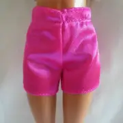 NEW 2019 Barbie Italian Vacation Gelato Cafe Doll Pink Satiny Shorts ~ Clothing