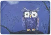 Owl Sitting on Branch Toddler Highly Absorbent Breathable Toddler Bedding Products for Baby Boys Girls , 52" L x 34" W