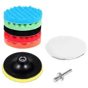 8Pcs Buffing Polishing Pads Kit, 7 Inches Large Size Buffing Pads, Car Foam B...