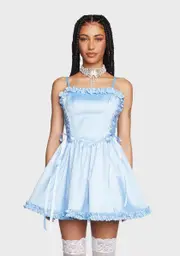 [Sugar Thrillz] Takes The Cake Mini Dress - Light Blue