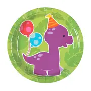Little Dino Small Paper Plates (Pack of 8)