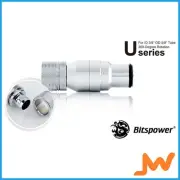 Bitspower Silver Shining Quick-Disconnected Male With Rotary Compression...