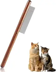 Pet Grooming Flea Comb，Flea Comb for dogs & cats,Wooden Handle Flea Comb, No plastic material,Treatment against vermin,Comb for Removing Floating Hair And Tear Stains