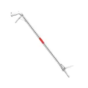 [Gaderth] Snake Tongs, 47" Extra Long Snake Grabber Tool, Collapsible Reptile Snake Tongs, Stainless Steel Snake Catcher Stick, Snake & Reptile Hook Wide Jaw Pick-up Handling Tool 1.2m Straight Clip