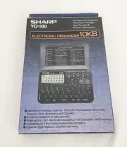 NEW Sharp Electronic Organizer 10KB YO-110 Clock Calendar Schedule Memo Vintage