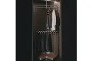 HIGOLD B Series Rotating Multifunctional Trouser Rack - Adjustable Height - Fits 800-900mm Corner Cabinet - Natural Finish