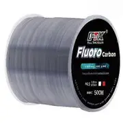 Fluorocarbon Carbon Fishing Line 300m/500m 4.13LB-34.32LB Leader Line For Lures Sinking Line Japan white-300m 0.50mm-34.32LB