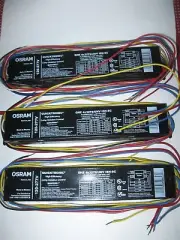 3-Pack Osram QHE4X32T8/UNV ISN-SC T8 Electronic Ballast for 4-Lamps NEW