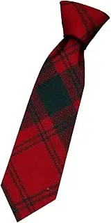 [I LUV LTD] Boys All Wool Tie Woven And Made in Scotland in MacQuarrie Modern Tartan