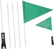 PAMINGONO 1 Set Adjustable Bike Safety Flag Reflective Pennant for Cycling Accessories and Easy to Clean Secure Installation for Enhanced Visibility