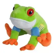 Wild Republic Cuddlekins Red Eyed Tree Frog 11 Inch Plush Figure NEW IN STOCK
