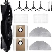 Accessory Kit for Tapo RV30 Max Plus Robot Vacuum Replacement Parts, 1 Main Brushes 2 HEPA Filters 2 Mop Pads 4 Side Brushes 2 Dust Bags