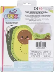 Colorbok Sew Cute! Needlepoint Kit-Mini Avocado
