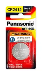 Panasonic CR2412 3v LITHIUM COIN BATTERY Pack of 1 battery