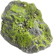 JISADER Artificial Rock Decorative Covered Stone, Landscape Rock for Woodland Displays, 17cmx17cmx12cm