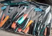 Lot of 20 pc's 8" Skinner knife with sheath Handmade Damascus Steel Resin Handle