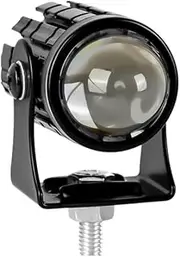 Motorcycle Driving Light Headlight Universal Dual Color ATV Scooter Fit For Auxiliary Spotlight Lamp Moto Fog light Accessories(1pc White White)