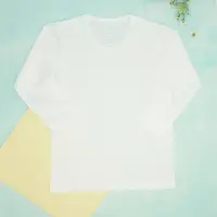 在飛比找momo購物網優惠-【annypepe】兒童薄長袖內衣 純棉 橫紋-白110-1