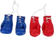 Gatuida 4pcs Mini Boxing Gloves Decorative Punching Gloves for Car Mirror Dollhouse Boxing Party Favors Christmas Ornaments Realistic Keepsake for