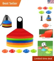 Versatile Agility Training Cone Set of 50 with Holder - Perfect for All Sports