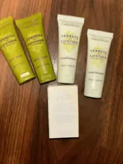 Crabtree & Evelyn Bath Shampoo Conditioner And Bar Soap- Travel Size- 5pcs