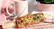 Dandelion Embossed Rolling Pins Cake Design Fondant Icing for Kitchen Baking