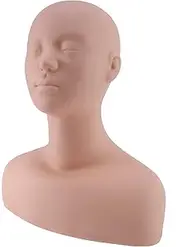 domoi Professional Shoulder Exercise Bone Silicone Manikin for Makeup Extension Eyelash & Massage Exercise