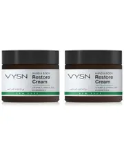 VYSN Unisex 2oz Hand & Body Restore Cream - Vitamin A, Green Tea & Chamomile - 2 Pack