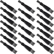 Patelai 20 Pieces Shaver Brush Razor Cleaning Brush Electric Double Sided Trimmer Shaver Brush Cleaner Set Nylon Bristles PP Handle