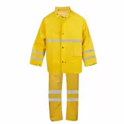 Cordova HV353YL Riptide.35 MM PVC/Polyester, Yellow, 3-Piece Rain Suit,...