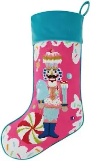 Colonel Cupcake Stocking, 18-Inch Length, Poly Yarn, Poly Velvet, Christmas, Hom