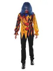 Rubies Killer Clown Adults Dress Up Scary Horror Halloween Party Costume