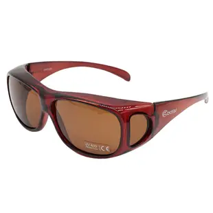 ADISI 偏光太陽眼鏡 ST-1393 / 透明茶框 (茶片) 墨鏡 套鏡 護目鏡 單車眼鏡 運動眼鏡