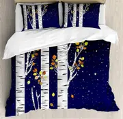 v5797 Bed Sheets Birch Duvet Cover Set Twin Size Size Size Two Pillowcases Bedding Bed Sheets IU5797