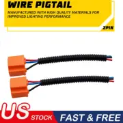 9003 H4 Female Ceramic S Two Extension Wire Pigtail Harness Head Light Bulb Plug (for: Volkswagen)