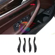 ✈ 4x Black Black Interior Door Handle Inside Bracket For BMW 5-Series / M5 17-23 (for: BMW)