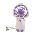 Small Personal Fan Mini Cooling Fan Low Noise USB Rechargeable Cute Duck