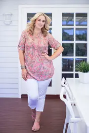 Garden Paisley Tunic--NOU-73038T