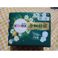 在飛比找蝦皮購物優惠-Kotex 靠得住 衛生棉 小蒼蘭 茶樹舒涼 28cm 一包