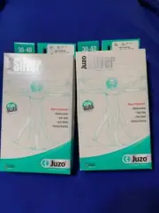 Lot 2 Juzo Silver BK Shrinkers size IV(4) gray NIB New model 16 inch Free ship