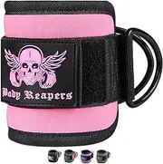 Body Reapers Gym Ankle Strap for Cable Machine, Adjustable Ankle Straps for Working Out, Neoprene Padded for Glute kickbacks & Lower Body Exercises, Ankle Cuffs for Men & Women Gym Accessories