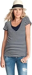 Seraphine(セラフィン) Seraphine Maternity Top Funmi Sparkle Stripe Nursing Maternity Top