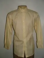 NEW WOT BROOKS BROTHERS DRESS SHIRT SIZE 16 1/2 34 YELLOW SOLID #460