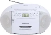 OHM Electric Stereo AUX compatible AudioComm CD radio cassette player RCD590ZW