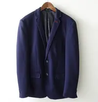 在飛比找Yahoo!奇摩拍賣優惠-美國箭牌 ARROW 深藍 合身版 休閒西裝外套 42號